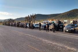 Elementos de corporaciones estatales y federales participaron en el Operativo Espejo de Prevención y Blindaje entre Coahuila y Nuevo León.