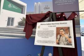 Autoridades y colectivos de búsqueda participaron en la develación del nombre del Centro Regional de Identificación Humana.