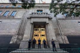 Está mañana Norma Lucía Piña Hernández, la primera mujer en presidir la Suprema Corte de Justicia de la Nación (SCJN) encabeza la última sesión en el máximo tribunal en la imagen fachada de la SCJN.