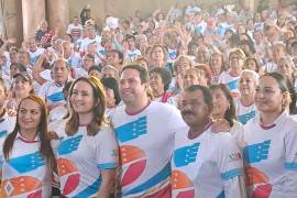 El alcalde Javier Díaz encabezó el arranque de los Juegos Municipales, con la participación de adultos mayores de distintos sectores.