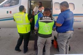 La paciente presentaba 28 por ciento de superficie corporal quemada, lo que requería atención médica especializada.