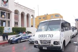 El jueves los transportistas amagaron con cerrar algunas calles del centro histórico de Monclova.