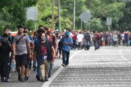 La caravana está formada principalmente por migrantes de América Central y del Sur y cuenta con unos 1.500 integrantes.