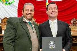 El alcalde reconoció y felicitó el trabajo del fiscal Federico Fernández Montañez.