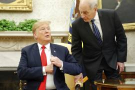 Trump dice que se lleva bien con John Kelly