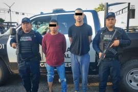 Los hombres fueron detenidos por elementos del municipio de Guadalupe y del Grupo de Coordinación Metropolitana cuando aparentemente realizaban una transacción de compra-venta de droga