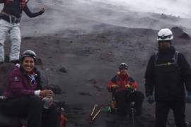 Diana Gabriela, de 22 años, murió al caer tras resultar lesionada por material incandescente del volcán.