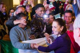 Claudia Sheinbaum Pardo, presidenta de México, arribo a España para sostener una reunión con líderes mundiales.