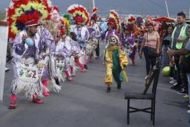 Más de 500 matlachines acudieron a este primer festival que concluyó en el Mirador de Saltillo.