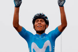 Nairo Quintana, toda una fiera en la cima del Portet