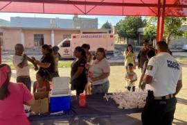 A quienes acudieron a la brigada y así lo quisieron, se les vacunó contra tétanos y hepatitis.