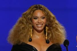 Beyoncé aparece en la 63ª entrega anual de los premios Grammy en Los Ángeles, el 14 de marzo de 2021.