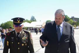 Tomás Gutiérrez participó en la ceremonia de toma de posesión del nuevo comandante del 69 Batallón de Infantería.