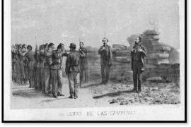 Maximiliano fue fusilado en el Cerro de las Campanas.
