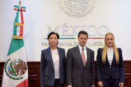 Peña recibe a esposa de opositor Leopoldo López