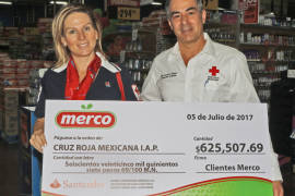 Recibe Cruz Roja de Saltillo 625 mil pesos, producto de redondeo