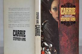 King escribió Carrie, que meses después se convirtió en su primera novela en publicarse. El avance fue de dos mil quinientos dólares, que sirvieron para comprar un coche de segunda mano y alquilar una casa.