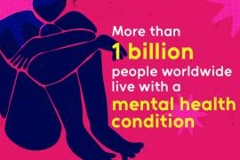 Un total de 1,095 millones de personas en el mundo sufren algún tipo de desorden mental.