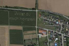 Propuesta matrimonial de un agricultor alemán a su novia aparece en Google Maps