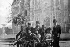 Familias estadounidenses Molbury y Steevens, residentes en Saltillo en el año 1892.