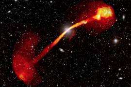 Telescopio sudafricano captura una imagen impresionante de una radiogalaxia