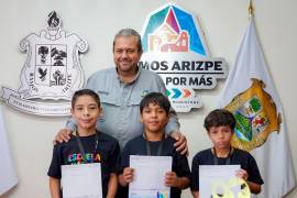 Tres jóvenes ramosarizpenses destacaron en la Olimpiada Internacional de Robótica, tras obtener primer lugar estatal y destacada participación nacional