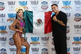 La saltillense durante su participación en el Mundial de Fisicoculturismo Natural Universe 2025 en Buenos Aires, Argentina.