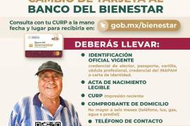 En Coahuila el proceso de cambio de tarjeta ya inició con las personas que reciben actualmente su pensión en tarjetas de Banamex.
