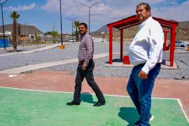 El alcalde Tomás Gutiérrez Merino participó en la supervisión del espacio.