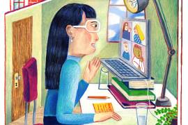 Muchas personas también preparan notas discretas fuera de cámara.