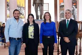 Los diputados Luz Elena Morales, Guadalupe Oyervides y Alfredo Paredes se sumaron a la conversación para apoyar el crecimiento de Monclova.