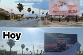 El diputado morenista, Alberto Hurtado, denuncia actos de vandalismo contra la publidad de su partido.