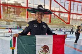 Sergio Aldape Garza es Policía Estatal de Coahuila e integrante de la Asociación Estatal de Taekwondo.