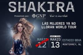 La colombiana se presentará en Monterrey con dos fechas en el estadio BBVA, el 12 y 13 de marzo del 2025