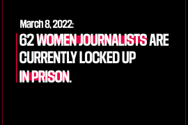 El número de mujeres periodistas encarceladas por su trabajo en el mundo actualmente, 62, nunca había sido tan alto y eso “en condiciones extremadamente duras”, indicó Reporteros sin Fronteras (RSF). RSF/Twitter