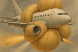 El proyecto REBIRTH es un sistema externo de “airbag” para aeronaves que es impulsado por IA, que fue creado por dos ingenieros como una posible solución de seguridad pionera tras el accidente de Air India.