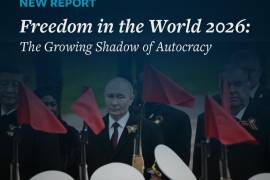 Freedom House revela en su último informe que la a libertad global retrocedió en 2025 por vigésimo año consecutivo.