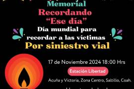 Colectivo convoca a la ciudadanía a conmemorar el Día Mundial en Recuerdo de las Víctimas de los Accidentes de Tráfico, promoviendo la reflexión sobre la seguridad vial.