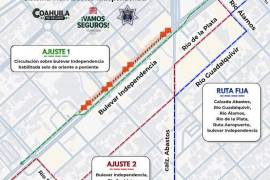 Autoridades estatales modificaron temporalmente la circulación en el Bulevar Independencia mientras se verifica la seguridad de la infraestructura vial.