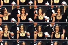 Winona Ryder y sus extrañas caras en los SAG Awards