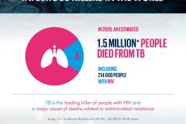 El informe anual sobre tuberculosis que publicó la Organización Mundial de la Salud (OMS), señala que en 2020 1.5 millones de personas murieron por tuberculosis, unos 100,000 más que el año anterior. WHO/Twitter
