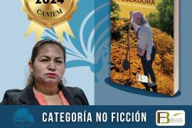 Ceci Flores, fundadora de Madres Buscadoras de Sonora, celebra el reconocimiento de su libro “Madre Buscadora: Crónica de la desesperación” como “Libro del Año” en la categoría de No Ficción en los Premios CANIEM 2024