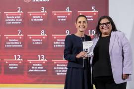 Hernández señaló que la difusión de la cartilla ha contado con apoyo de diversas dependencias del gobierno federal.