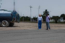 La alcaldesa Laura Patricia Jiménez Gutiérrez supervisó el avance de las obras que se desarrollan en la Unidad Deportiva de Minas de Barroterán.