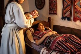 Las parteras tradicionales cuidaban tanto a la madre como al recién nacido.