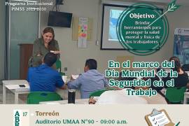 IMSS Coahuila impulsa acciones para fortalecer el bienestar integral en centros laborales.