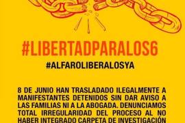 Piden en redes #LibertadParaLos6 detenidos durante protestas en Jalisco... mientras son trasladados a Puente Grande