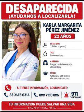 $!Karla Margarita, estudiante desaparecida encontrada muerte en Zapopan, Jalisco