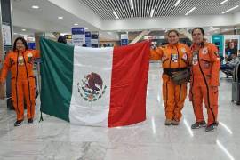 Las mujeres coahuilenses forman parte del grupo de rescatistas enviado por el Gobierno de México a Colombia para apoyar en las labores de auxilio.
