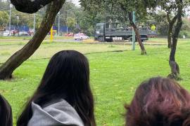 Convoy del Ejército Mexicano entró a la Ciudad Universitaria de la UNAM.